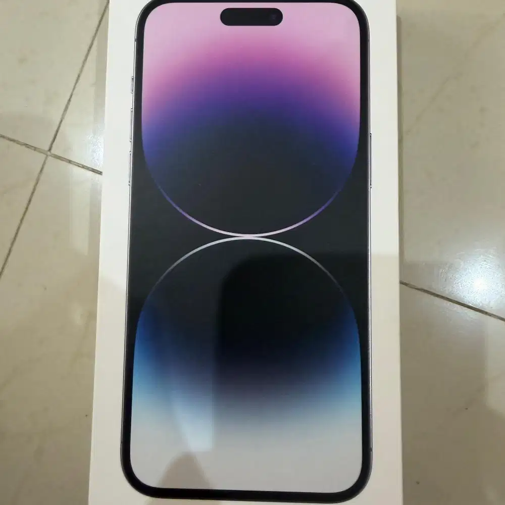 Dijual iphone 14 pro max 256gb deep purple second