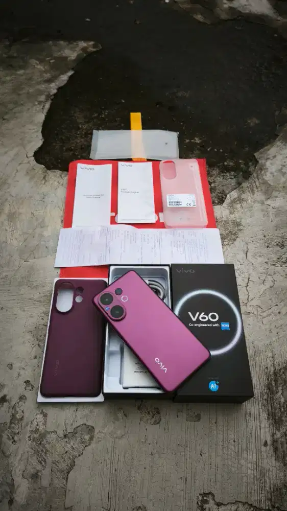Vivo V60 5G 12/256gb Fullset LikeNew Garansi Resmi