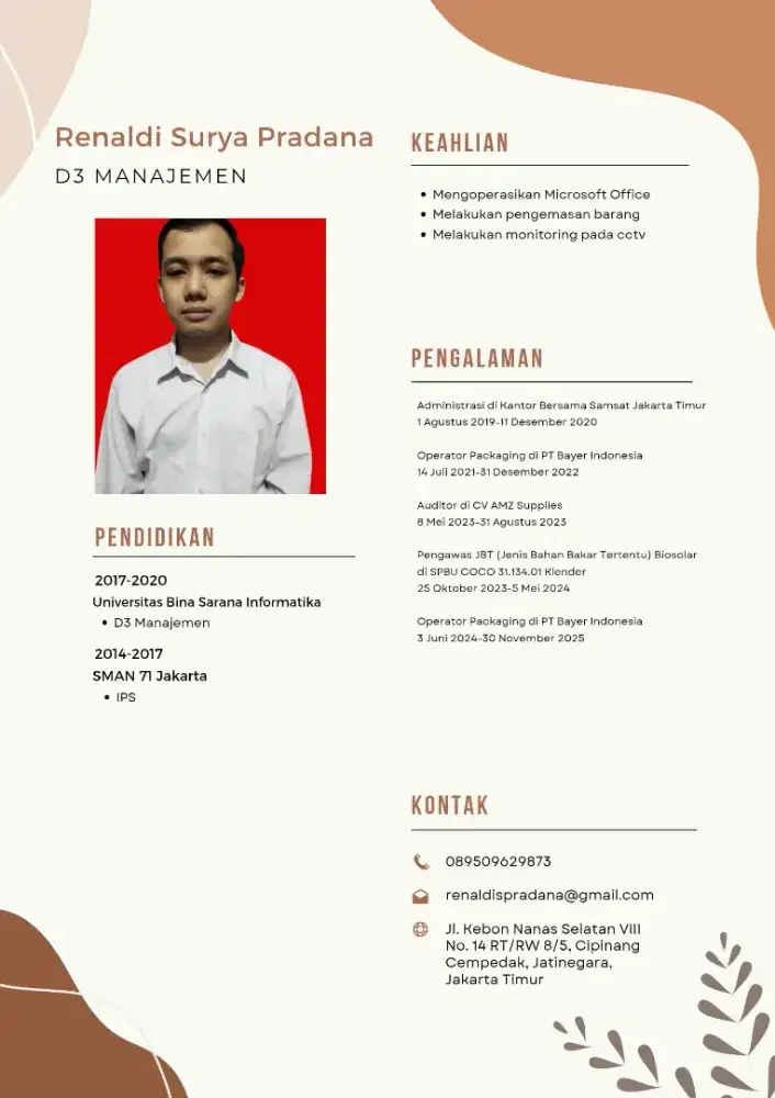 Info lokernya bapak/ibu, Saya lagi butuh pekerjaan.