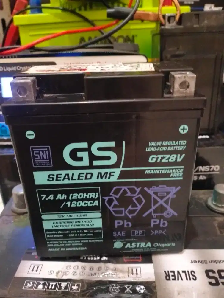 Aki GS GTZ8V X-MAX VESPA KAWASAKI W175 R25 CBR250 COPOTAN GOOD BATERY