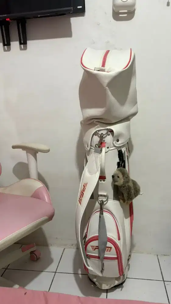 Bag golf pgm pink putih