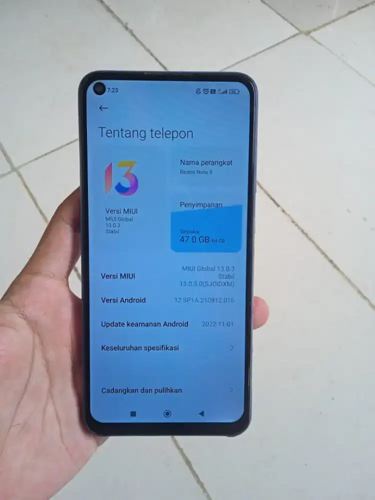 Redmi note 9 4/64 Batangan