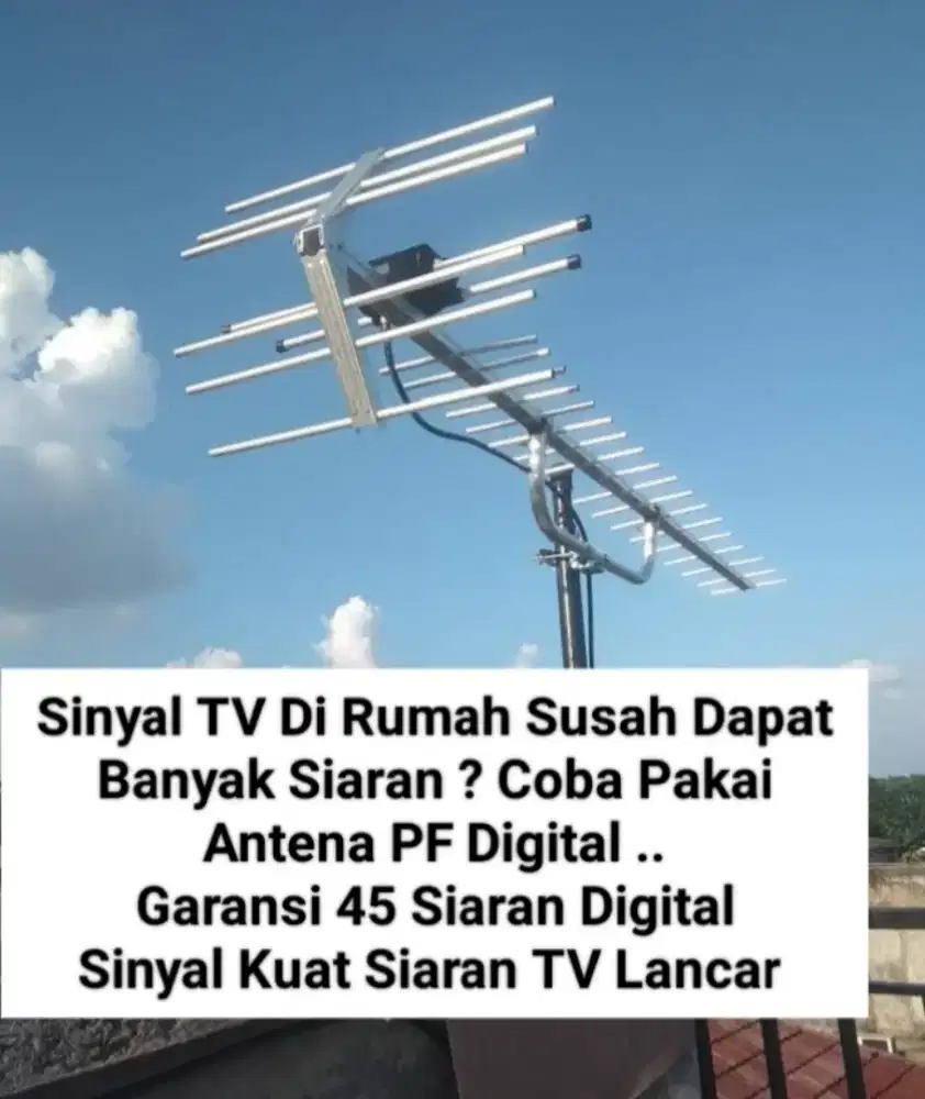 Pasang Antena Digital 45 Siaran