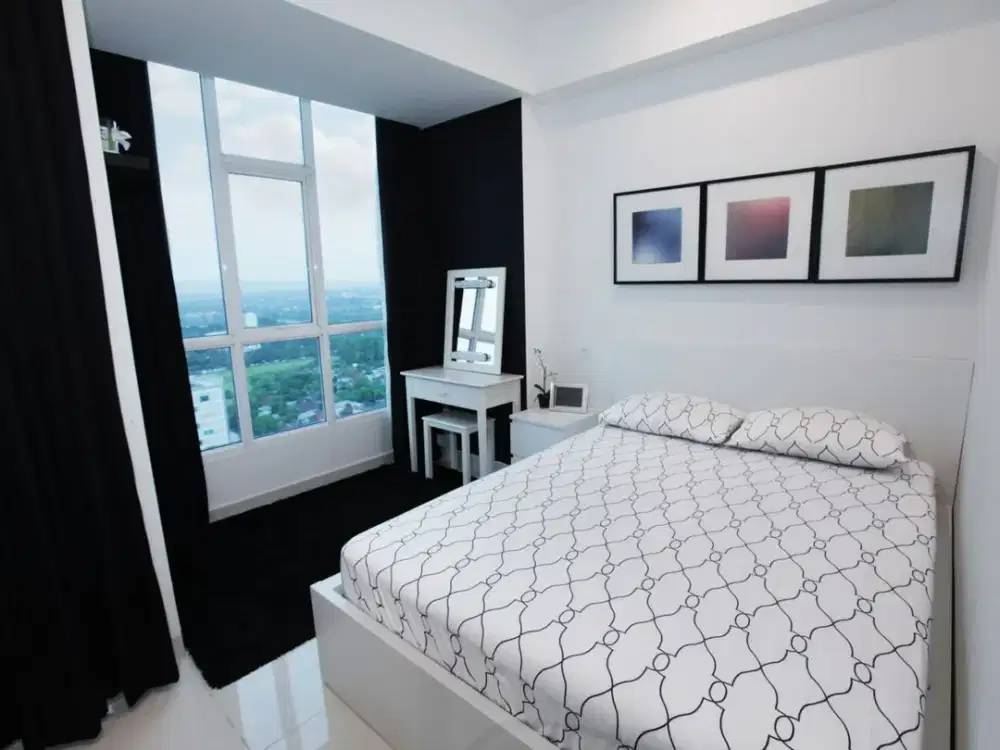 Apartemen Roseville  Jual Cepat Type 1BR 40sqm Interior Mewah Fully Furnish - Fasiltas Lengkap