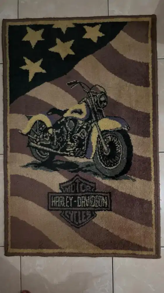 karpet Harley Davidson motor cycles 