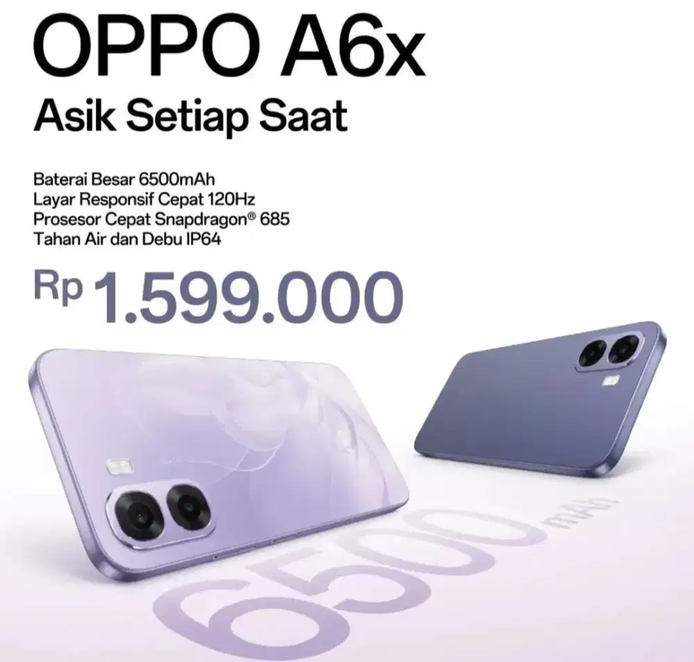 TERBARU HP OPPO A6X || HARGA TERJANGKAU|| BATERAI 6500