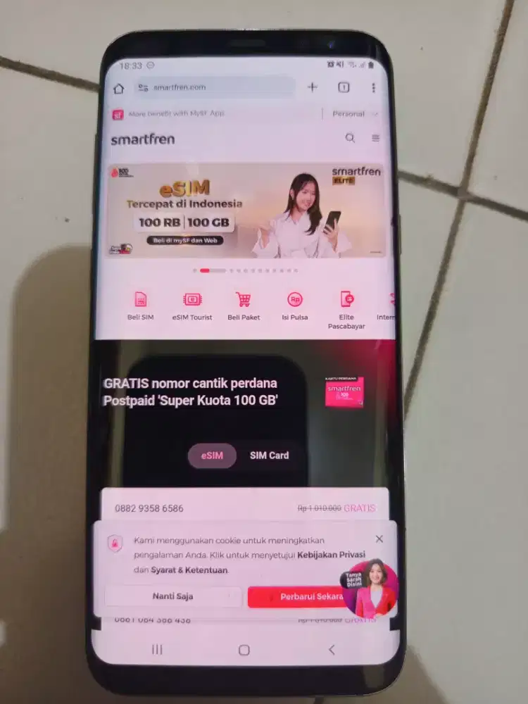 Samsung s8+ 4/64  nego halus