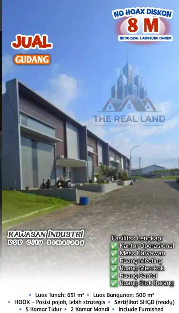 KAWASAN BSB SEMARANG BANYAK PILIHAN RUMAH KAVLING RUKO GUDANG DLL