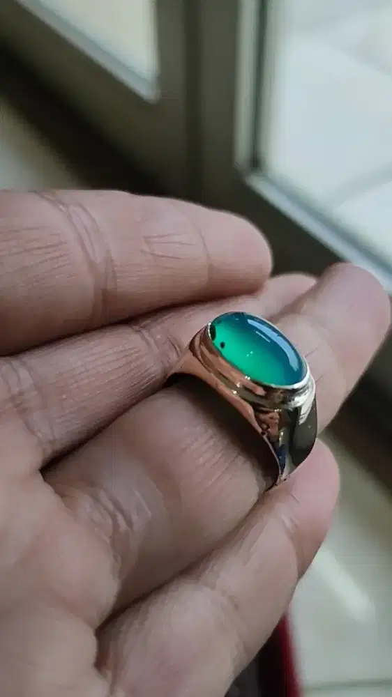 bacan kristal giwang ring perak simpel elegan pas buat harian kantor