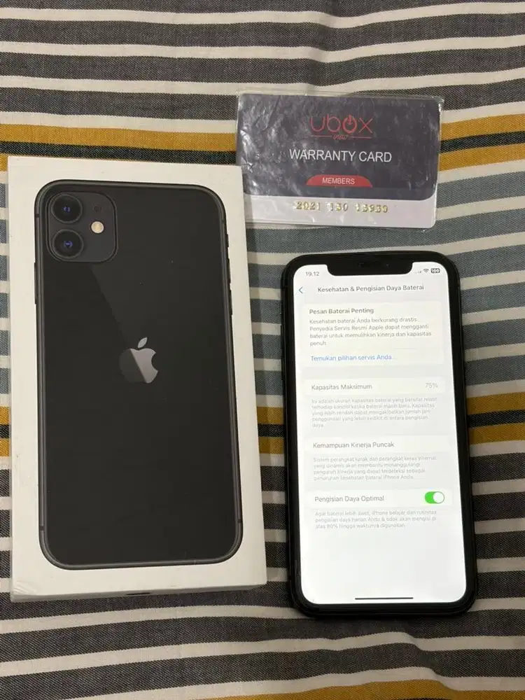 Iphone 11 128gb (Black) , Nego Tipis