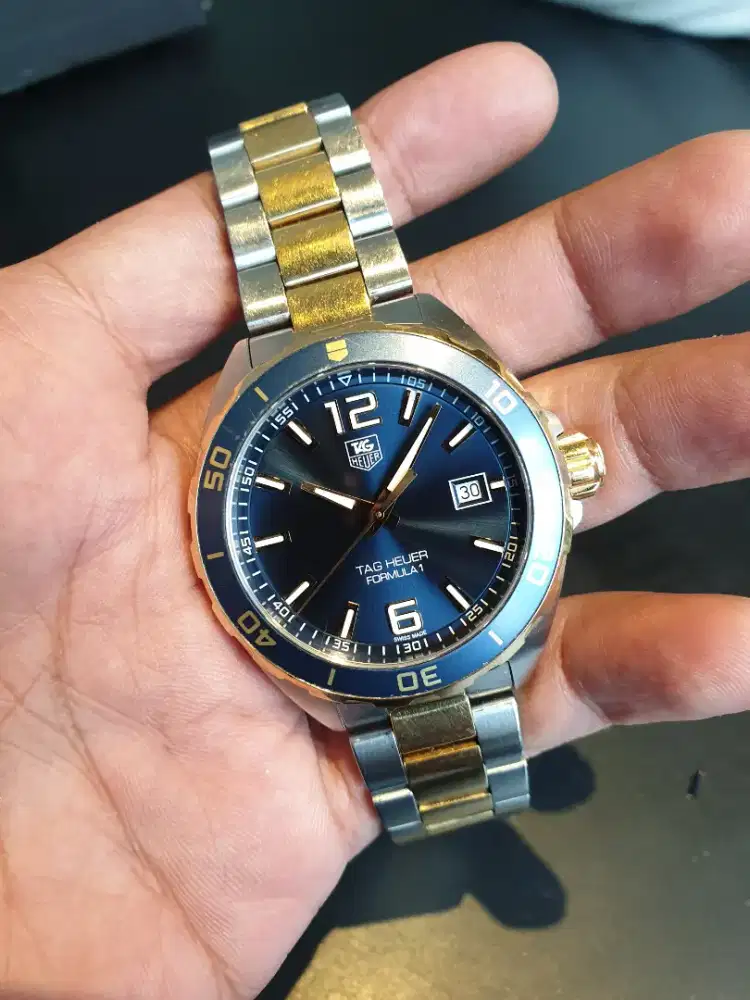 ORIGINAL TAG Heuer Formula 1 Blue Dial Bi Colour Two Tone