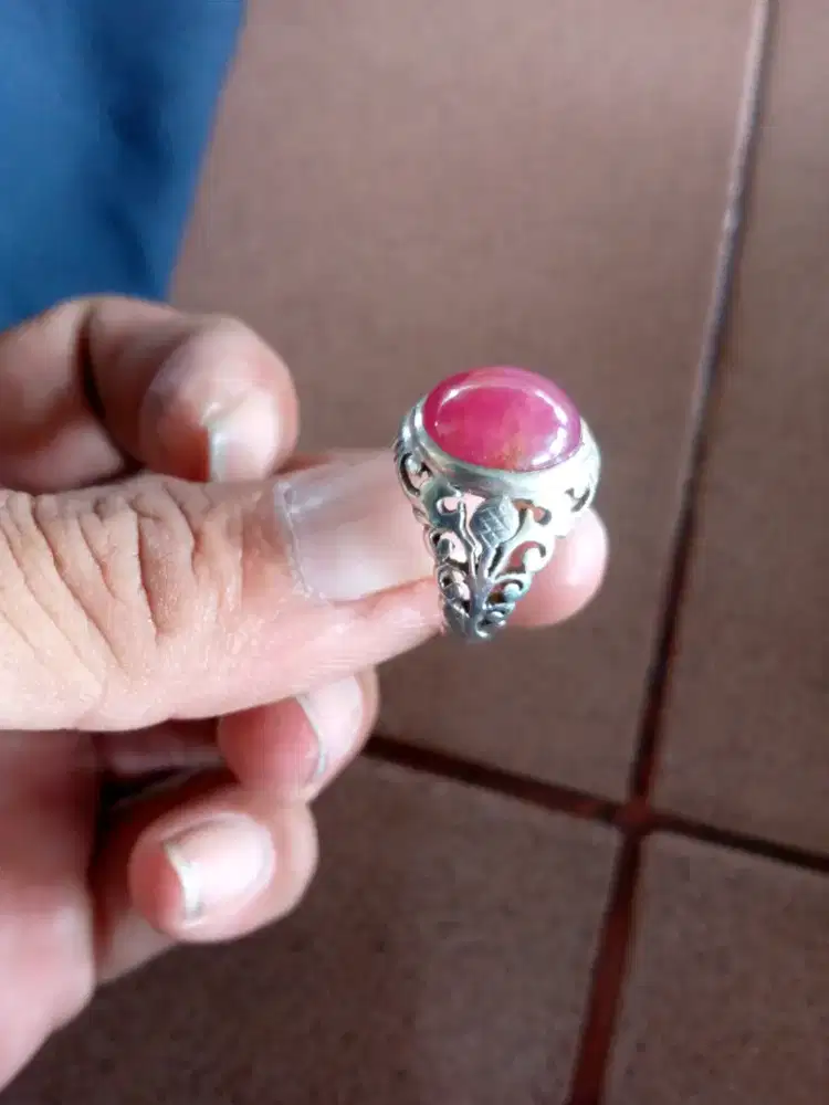 Batu ruby ster natural