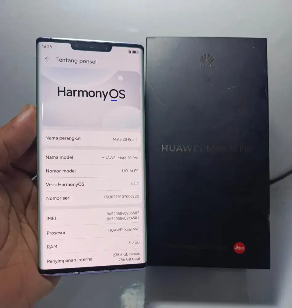 HUAWEI MATE 30 PRO KIRIN 990 RAM 8/256GB ORIGINAL MULUS NORMAL FULL