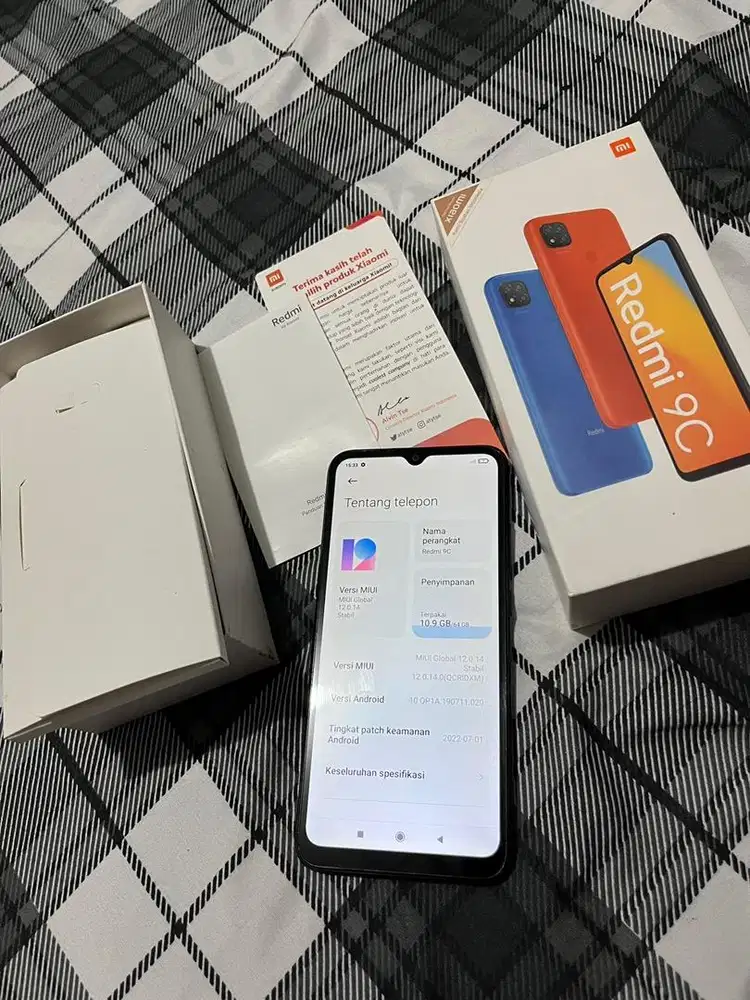 Xiaomi Redmi 9c Fullset With Box & Charger