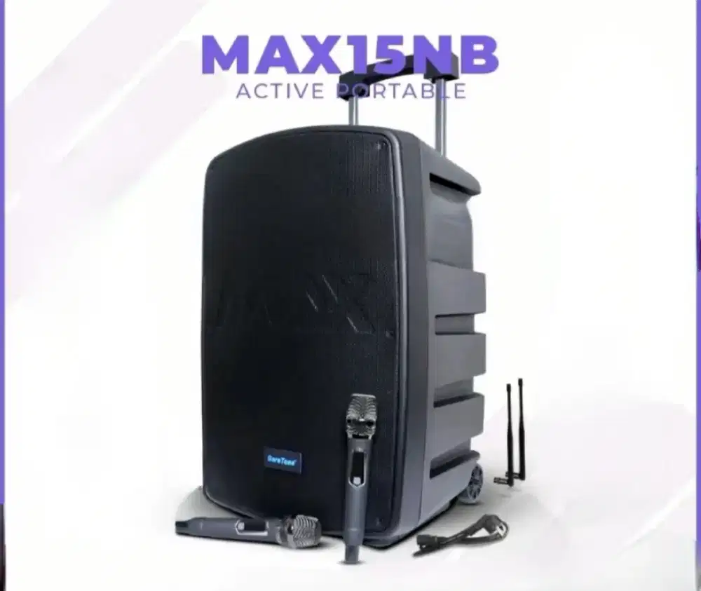 SPEAKER BARETONE MAX 15 NB 800 WATT Bonus MIC ASHLEY ORIGINAL