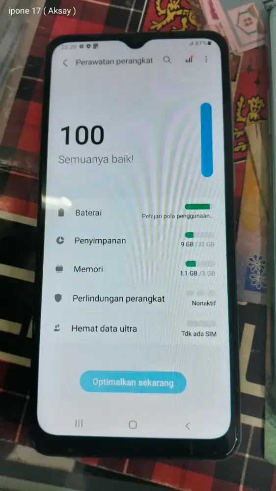 Samsung a02  ram 3/32 gb