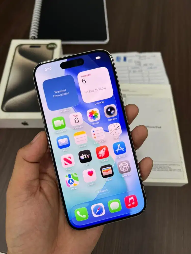 iphone 15 pro 256gb ibox bh90% like new normal bu 14jt pas