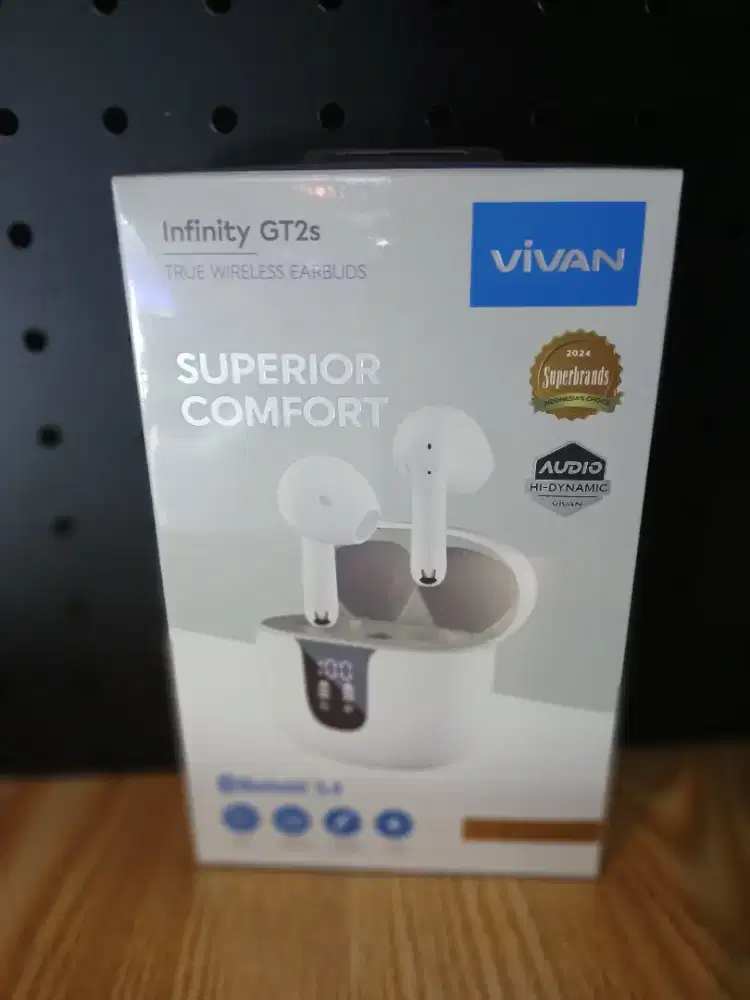 VIVAN ENC TWS GT2S Dengan Mic Super Jernih Latensi Rendah 38ms