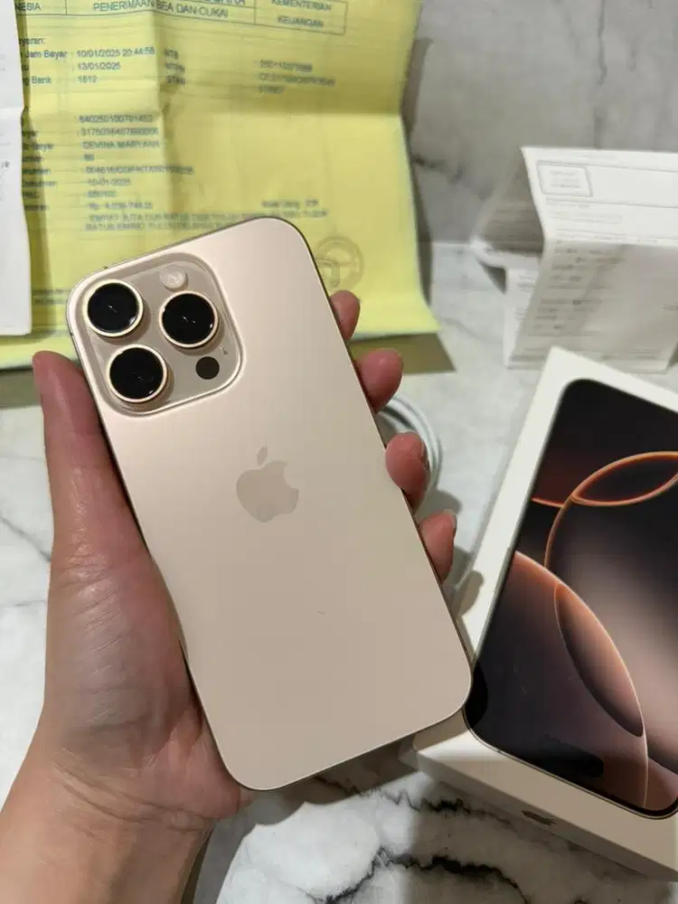 Iphone 16 PRO 512gb garansi ibox 1/26 desert titanium