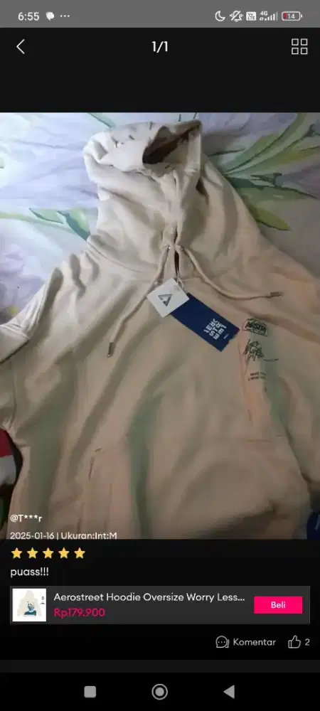 Dijual jaket hodie aerostreet original size L