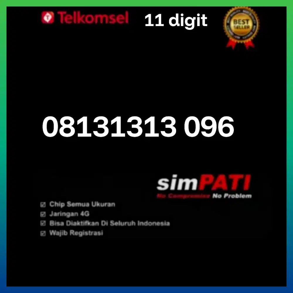 Nomor Cantik Telkomsel simpati 11 digit