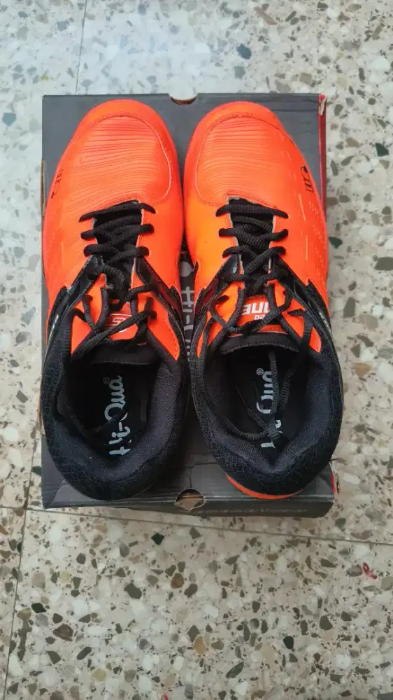 Sepatu Badminton Hiqua Gen One G-One Size 43 warna Orange