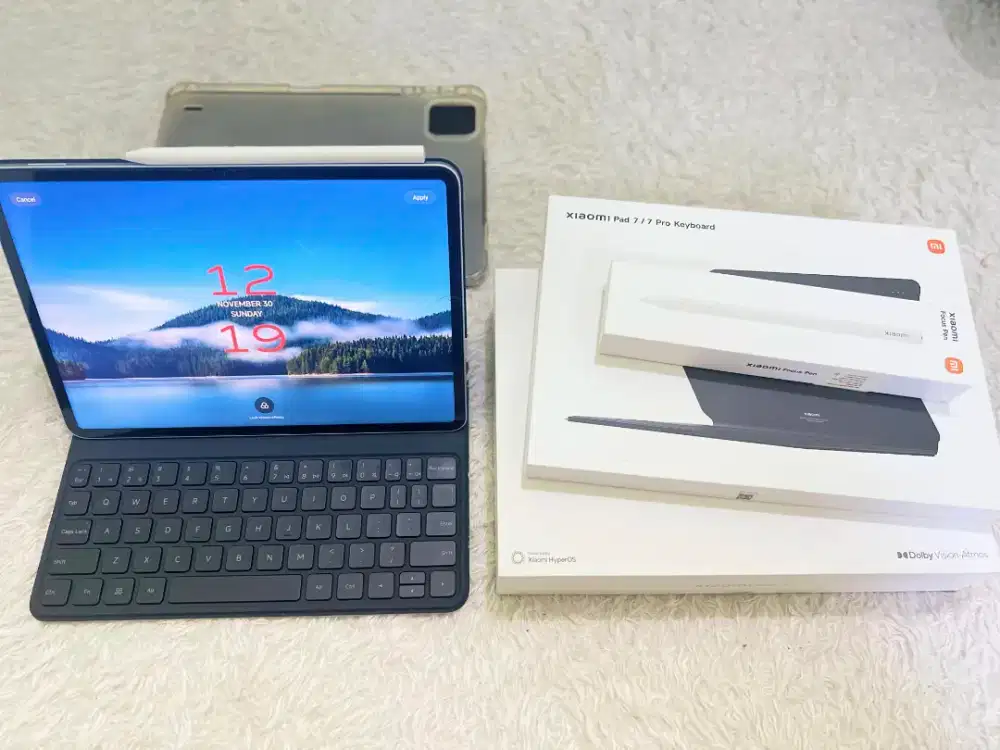 Xiaomi pad 7 full aksesoris Keyboard+ pen ori