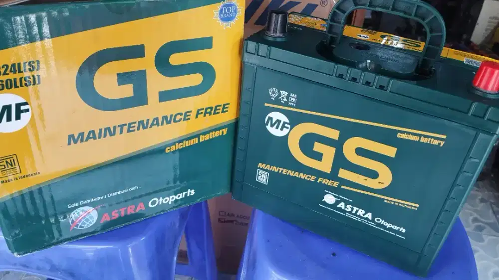 Accu aki baru ns60LS 45ah GS Astra ori mf kering utk hrv wuling innova