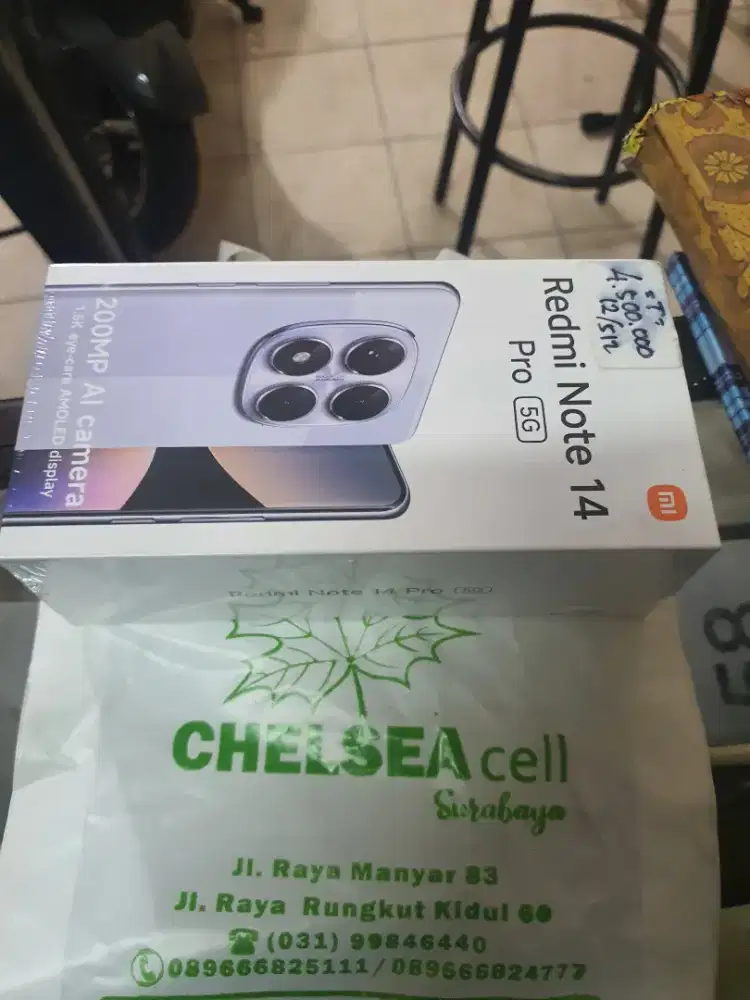 Murah hp xiaomi Redmi Note 14 pro 5G 12/512 gra resmi, bs TT