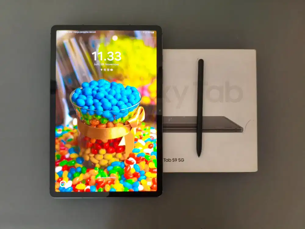 Samsung Galaxy Tab S9 5G 8/128 X716 - Fullset, Ex Garansi Resmi