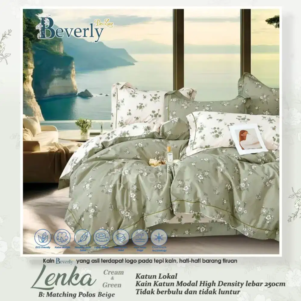 Seprei premium cotton motif kombinasi