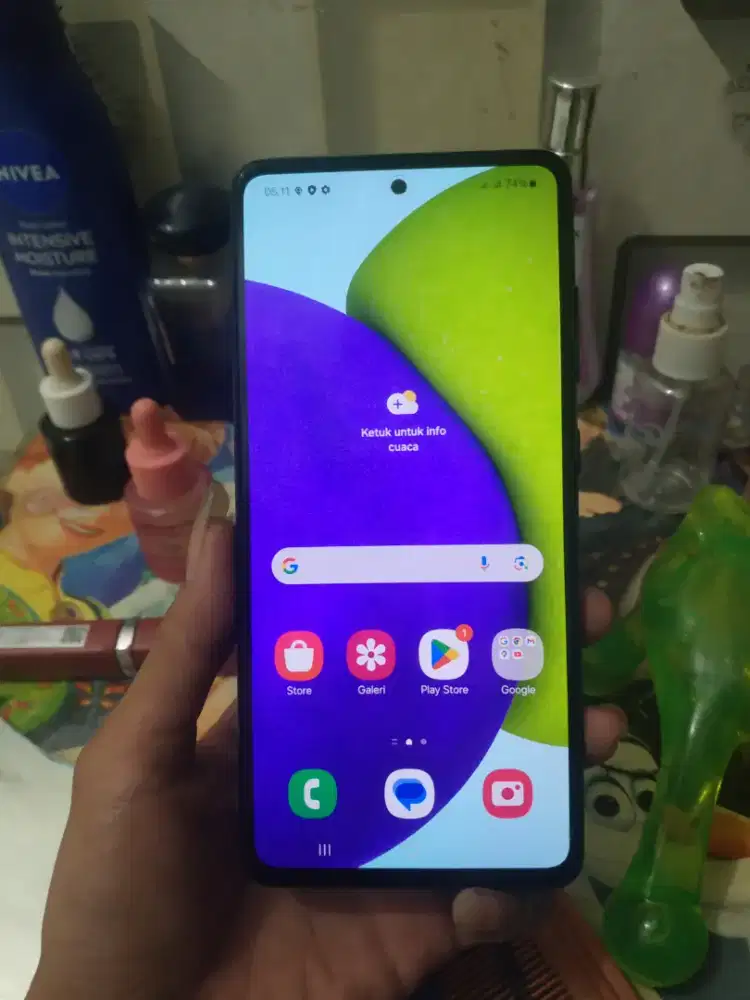 Samsung A52 ram 8/256 nominus layar super amoled bersih sidik jari on