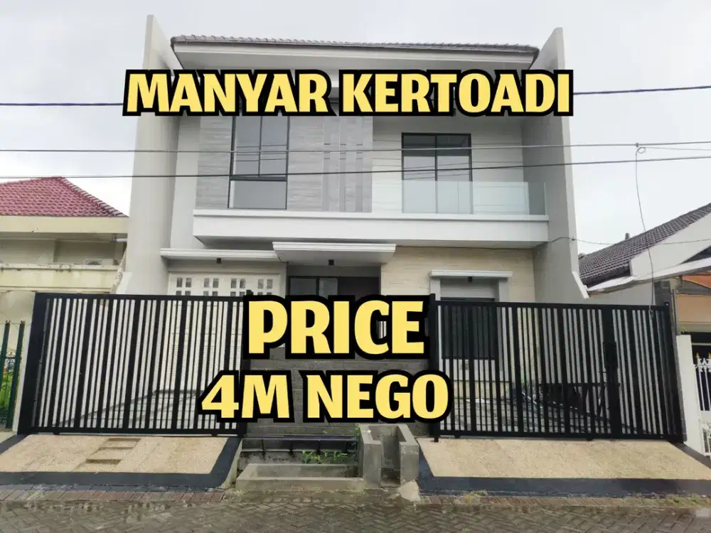 ‼️TURUN HARGA‼️BARU GRESS RUMAH MEWAH MANYAR KERTOADI DHARMAHUSADA KLAMPIS. SELANGKAH RAYA MERR, ITS, KERTAJAYA, Dsb