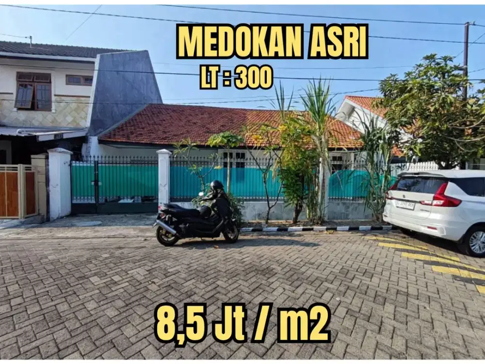‼️RUMAH HITUNG TANAH‼️MEDOKAN ASRI BARAT RUNGKUT SURABAYA TIMUR. DEKAT KAMPUS, UPN, UINSA, MERR, TOL, BANDARA JUANDA