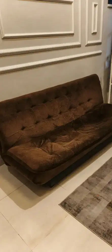SOFA BED COKLAT