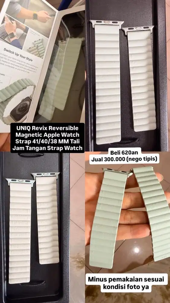 Uniq Sage Green Strap Apple Watch 41/40/38mm