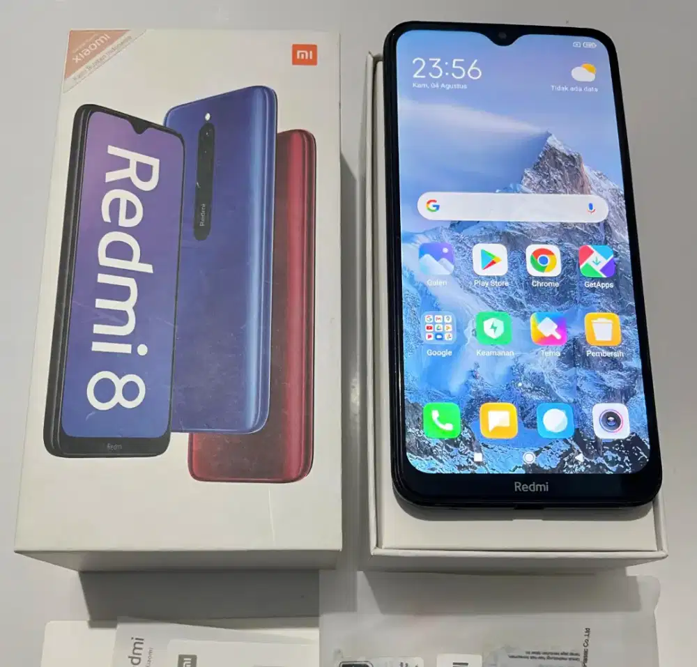 HP BEKAS XIAOMI REDMI 8 ONYX BLACK 4GB / 64GB + DUS BOX