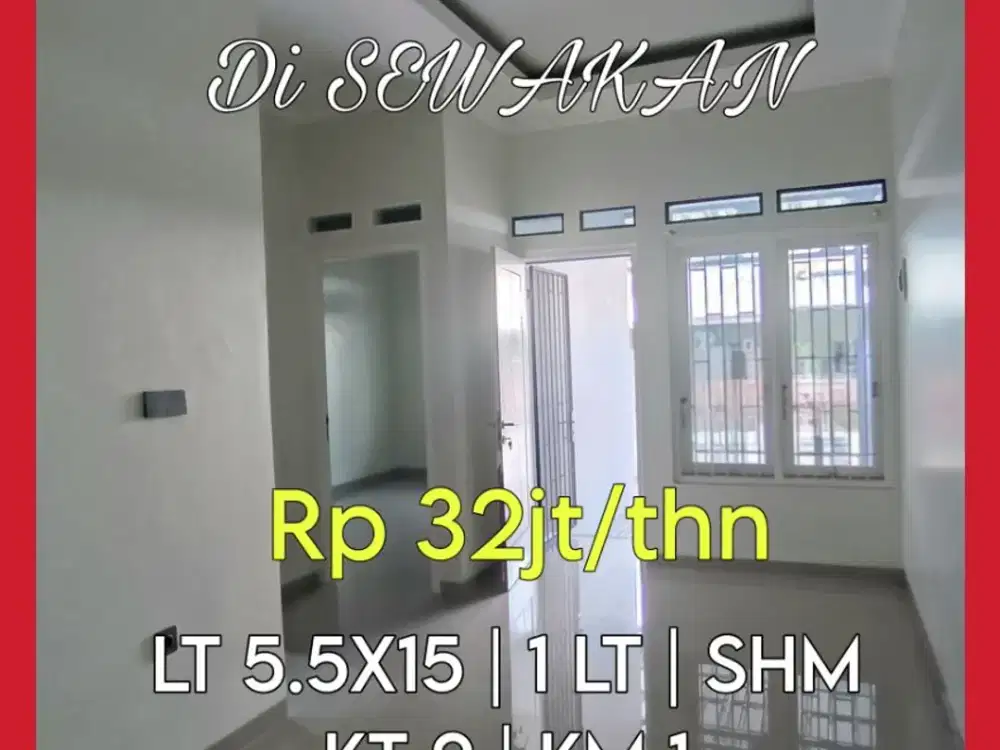 Wilson Rumah disewakan di poris indah uk 5.5x15