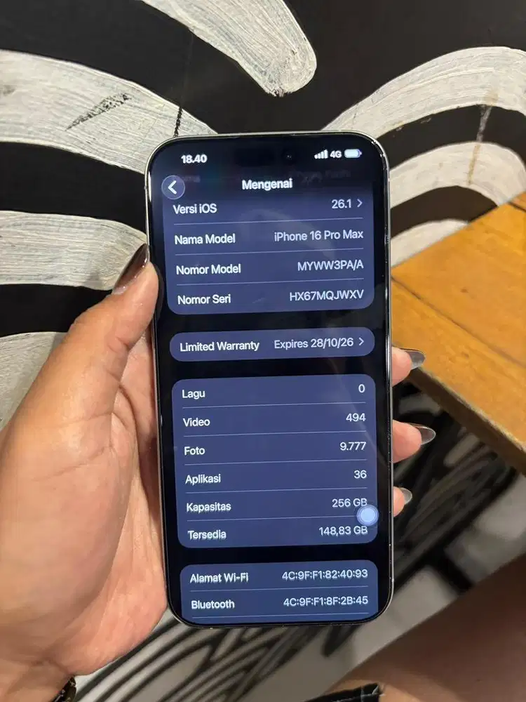 Iphone 16 promax 256