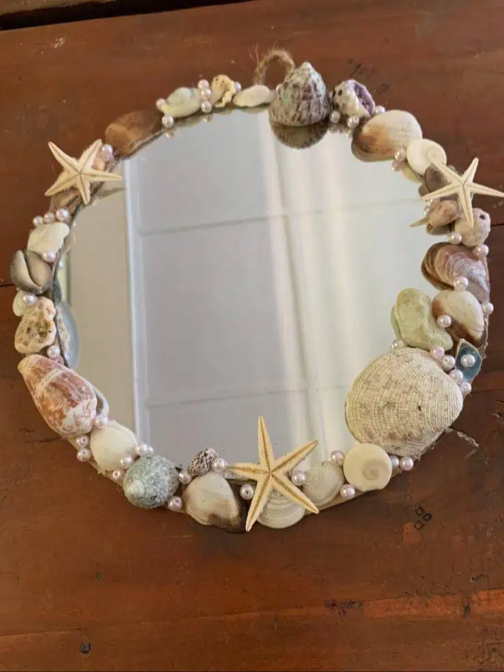 Cermin Aesthetic Kerang Mutiara