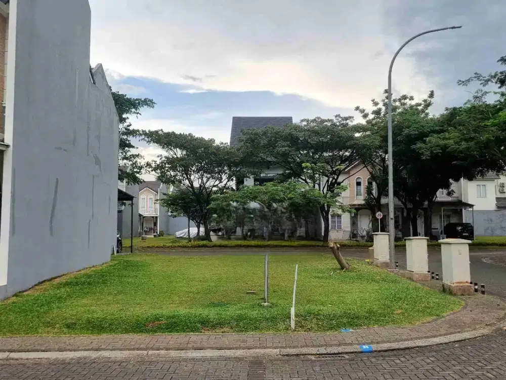 Bisa KPT / Cicil 12x Kavling Hoek Hadap Utara Di Azura Vanya Park Bsd City