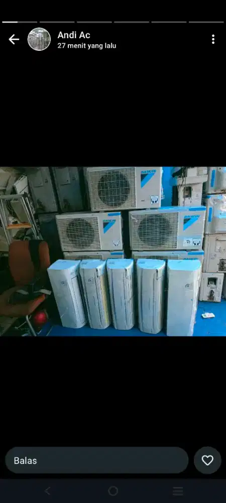 Trima jual belli ac bekas