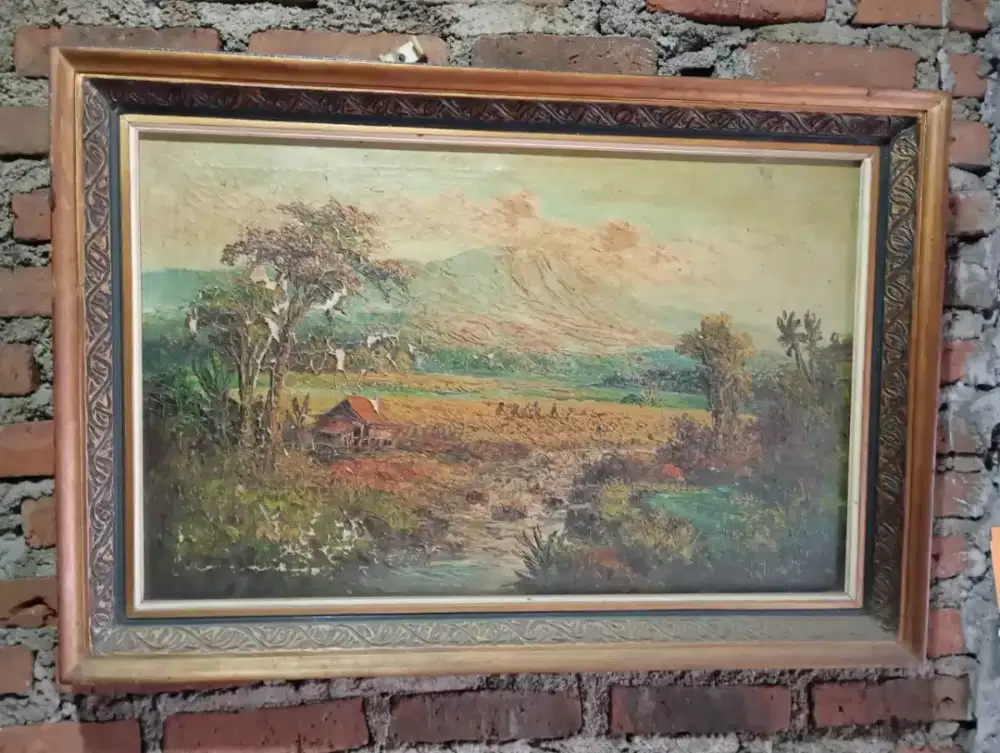 Lukisan canvas jadul