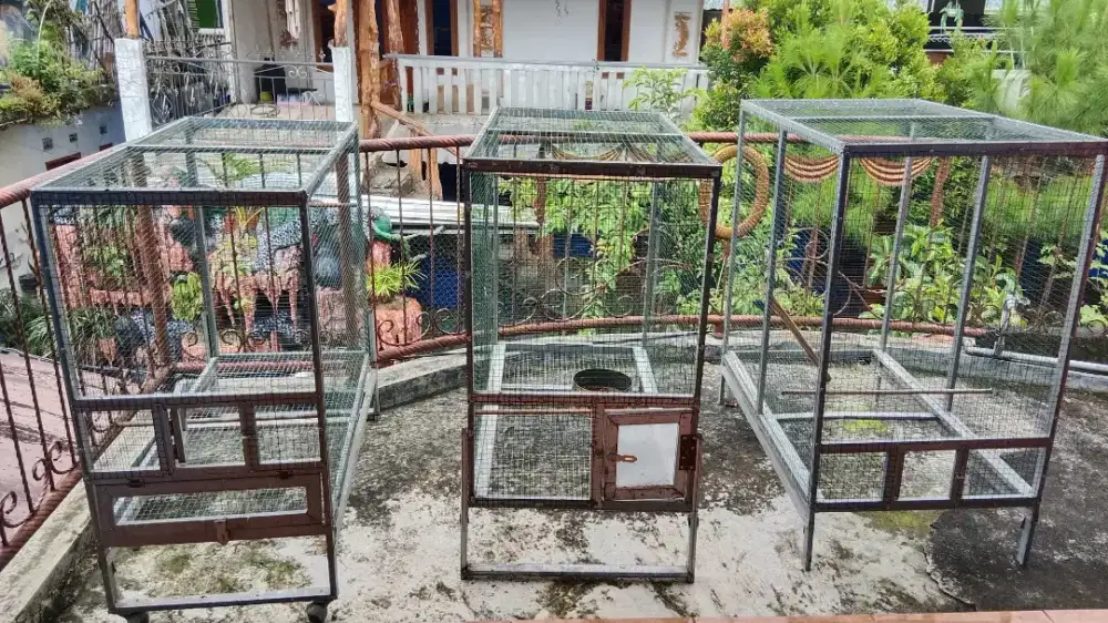 Kandang burung besar 3 pcs murah
