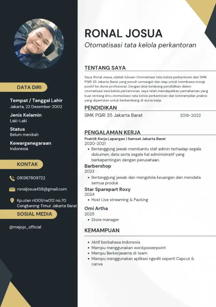 Cari lowongan kerja bagian apa aja