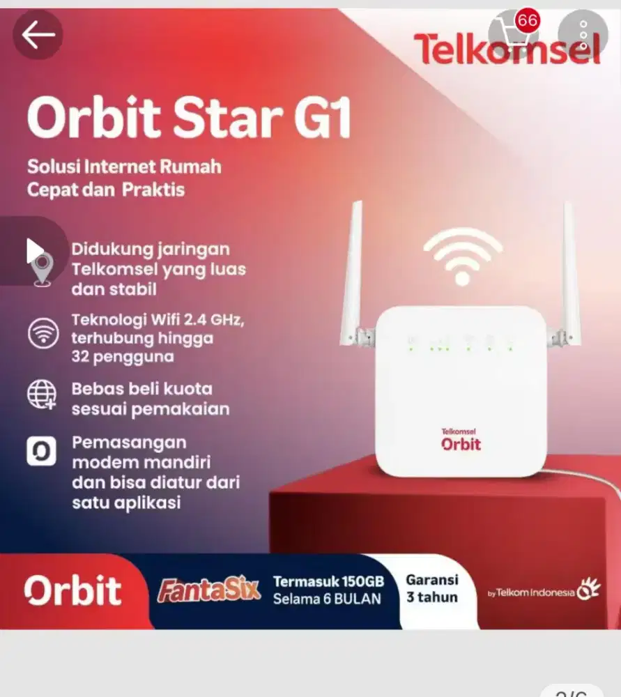 Di jual Wifi Orbit Star G1 Telkomsel