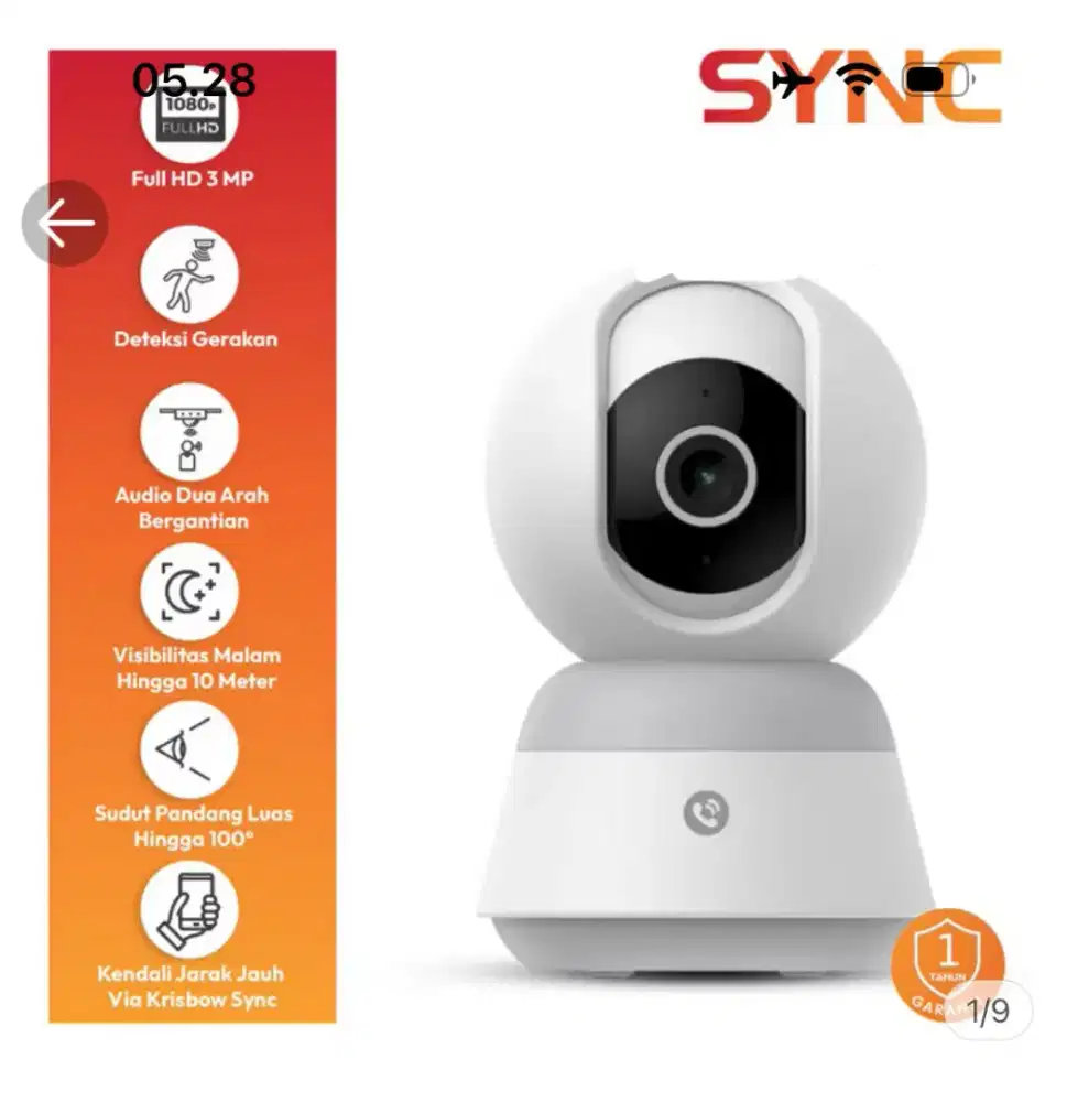 dijual Cctv Krisbow  Sync Smart Ip camera Wifi