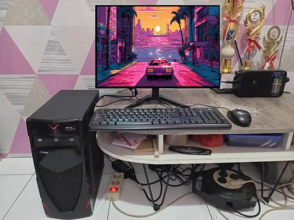 PC GAMING DESIGN + LCD + RAM 8 GB + VGA 1 GB + HD 500 GB + GAMES APP