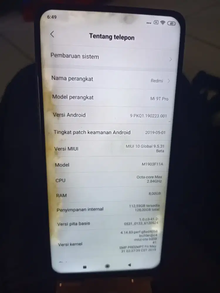 Bismillah jual redmi MT9 PRO