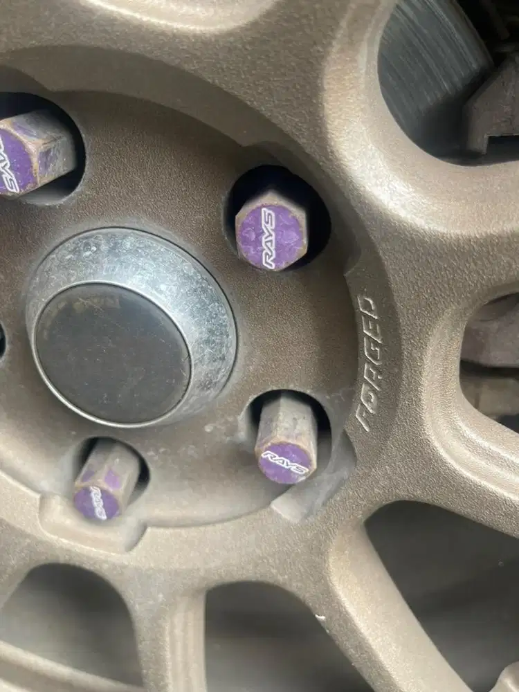 Velg Rays Volk Racing + ban Semi Sleek Ring 18